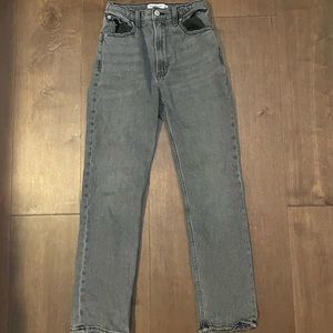 ABERCROMBIE Ankle Straight Ultra High Rise Jeans